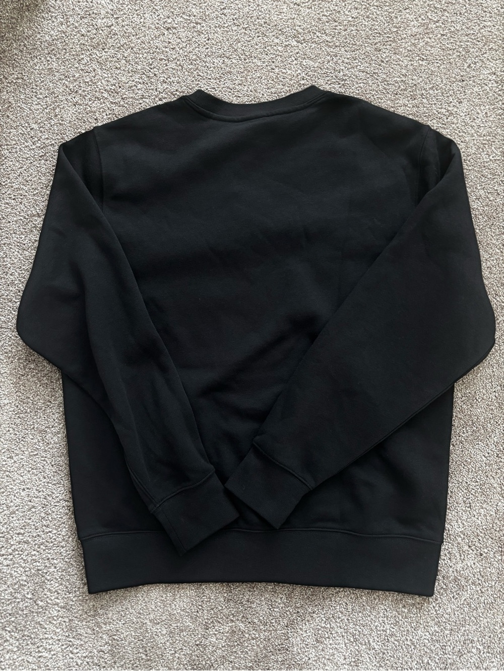 NIKE Men's Club Fleece Sweatshirt Crew Neck Black Pink Swoosh logo Large NWT - Picture 3 of 7